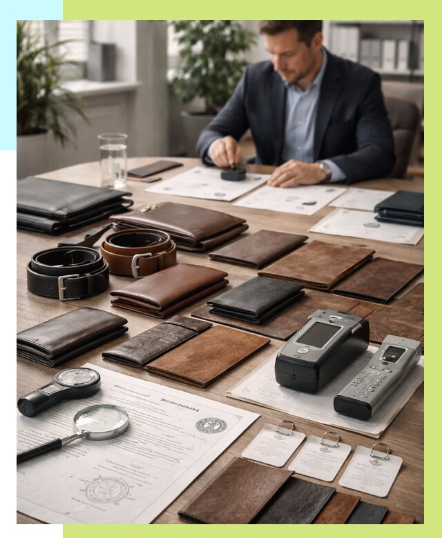 Сертификация кожаных изделий в Медногорске от 12206 р. | Алешин-Мдн