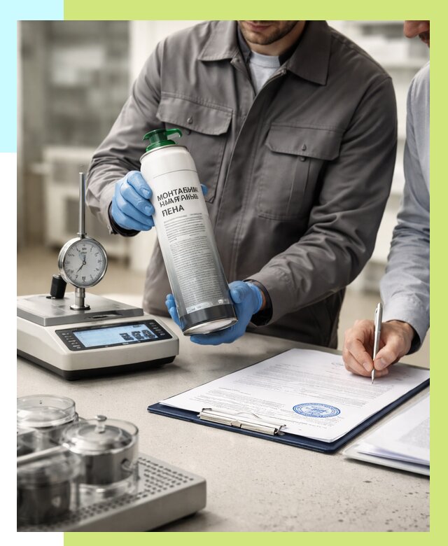 Сертификация монтажной пены в Медногорске от 15258 р. | Алешин-Мдн