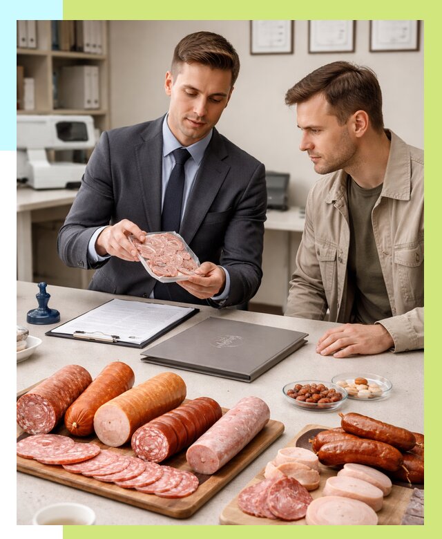 Сертификация колбасных изделий в Медногорске от 7629 р. | Алешин-Мдн