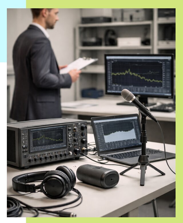 Сертификация аудиотехники в Медногорске от 15258 р., Алешин-Мдн