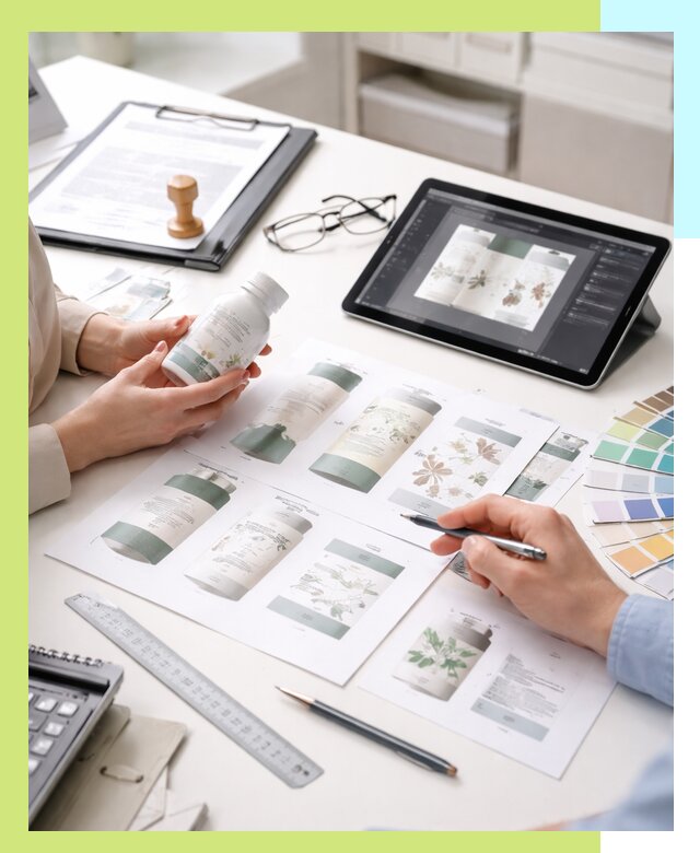 Профессиональная разработка дизайна и текста этикетки продукции в Медногорске