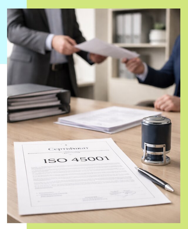 Сертификат ISO 45001 в Медногорске под ключ от 45774 р. | Алешин-Мдн